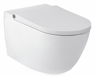 Douche WC Rapotec RapoWash Vital L met Afneembare Verwarmde Zitting & Meerdere Spoel- & Droogopties Wit