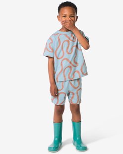 HEMA Kinderkledingset abstract blauw (blauw)