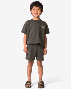 HEMA Kinderkledingset grafisch donkergrijs (donkergrijs)
