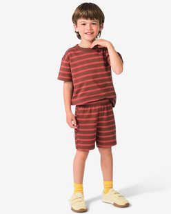HEMA Kinderkledingset strepen bruin (bruin)