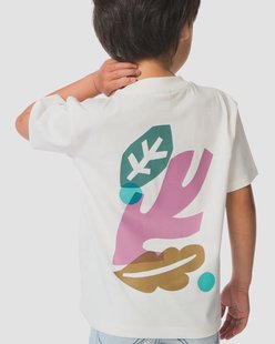 HEMA Kinder T-shirt grafisch wit (wit)
