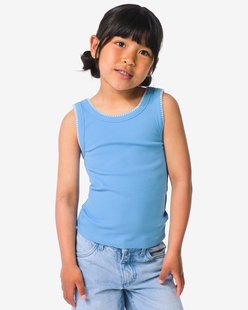 HEMA Kinder T-shirt rib blauw (blauw)