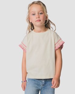 HEMA Kinder T-shirt rib ecru (ecru)