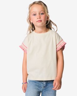 HEMA Kinder T-shirt rib ecru (ecru)