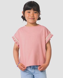 HEMA Kinder T-shirt rib roze (roze)