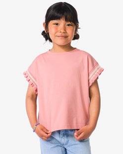 HEMA Kinder T-shirt rib roze (roze)