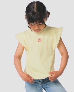 HEMA Kinder T-shirt lichtgeel (lichtgeel)