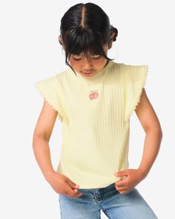 HEMA Kinder T-shirt lichtgeel (lichtgeel)