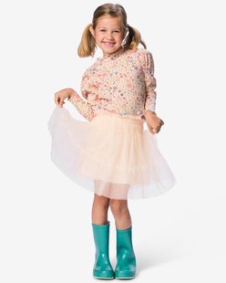 HEMA Kinderrok wijd mesh lichtroze (lichtroze)