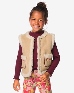 HEMA Kindervest imitatiebont ecru (ecru)