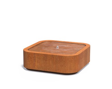 Watertafel Premium cortenstaal 120x120x40cm.