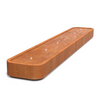 Watertafel Premium cortenstaal 600x100x40cm.