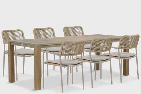 Coco Penya/Bristol 220 cm dining tuinset 7-delig