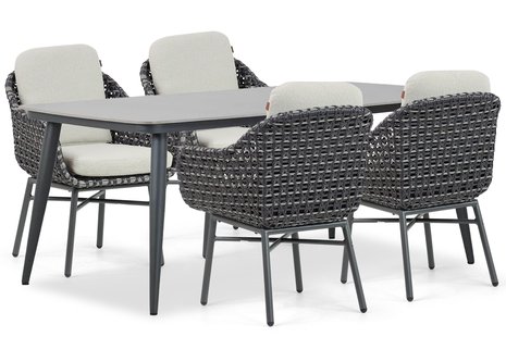 Santika Yovan/Vienna 180 cm dining tuinset 5-delig