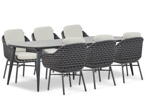 Santika Yovan/Vienna 240 cm dining tuinset 7-delig