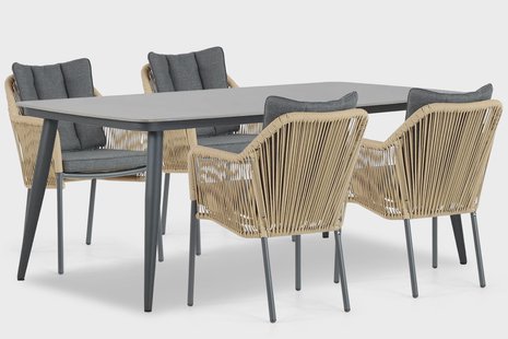 Lifestyle Marbella/Vienna 180 cm dining tuinset 5-delig
