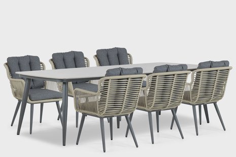 Coco Custa/Vienna 240 cm dining tuinset 7-delig