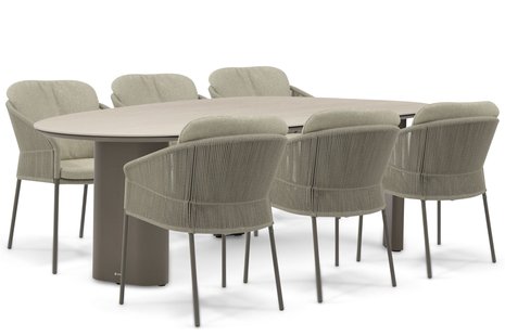 4 Seasons Outdoor Florence/Weave 240x120 cm dining tuinset 7-delig