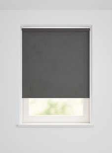 HEMA Rolgordijn lichtdoorlatend structuur grof donkergrijs (donkergrijs)