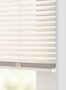 HEMA Jaloezie aluminium zijdeglans 25mm creme (creme)