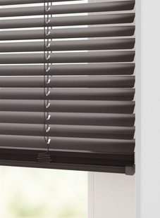 HEMA Jaloezie aluminium mat 25mm bruin (bruin)