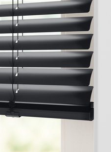 HEMA Jaloezie aluminium zijdeglans 50mm zwart (zwart)