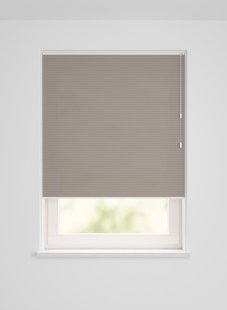 HEMA Plissé dubbel lichtdoorlatend uni taupe (taupe)