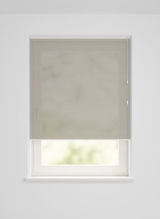 HEMA Plissé dubbel transparant structuur taupe (taupe)