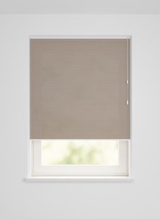 HEMA Plisse dubbel lichtdoorlatend linnenlook taupe (taupe)