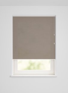 HEMA Plisse dubbel lichtdoorlatend linnenlook bruin (wit)