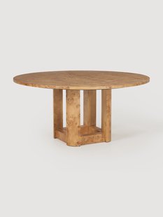 Ronde houten eettafel Edward, in verschillende formaten