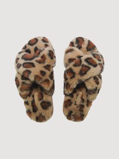 Dames slippers Cross Fur Leo