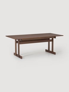 Uitschuifbare eettafel Brynn van eikenhout, in verschillende formaten
