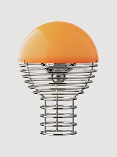 Kleine dimbare LED-tafellamp Wire, Design Verner Panton