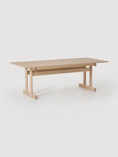 Uitschuifbare eettafel Brynn van eikenhout, in verschillende formaten