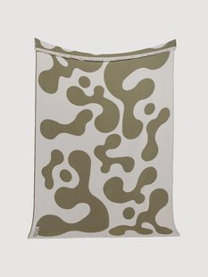 Katoenen plaid Klekks No. 14 met franjes