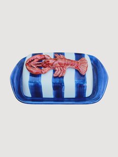 Handgeschilderde botervloot Lobster