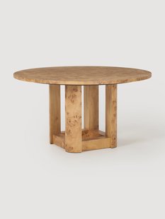 Ronde houten eettafel Edward, in verschillende formaten