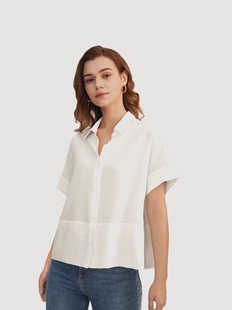 Cr&ecirc;pe de Chine zijden T-shirt Casual voor dames
