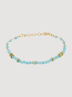 Vergulde armband Neo met amazoniet