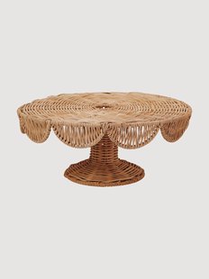 Handgeweven taartplateau Scallop