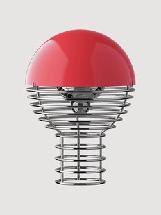 Kleine dimbare LED tafellamp Wire, Design Verner Panton