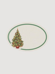 Cadeaulabels Albero Natale, 6 stuks