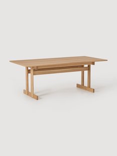 Uitschuifbare eettafel Brynn van eikenhout, in verschillende formaten