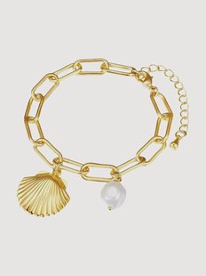 Vergulde armband Raquel met parel