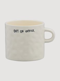 Handbeschilderde beker Out of Office