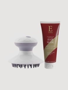 Haarmasker met massager, 2-delig