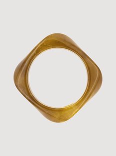 Handgemaakte armband Gabiella van hars, verguld
