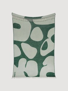 Wollen plaid Klekks No. 18 met franjes
