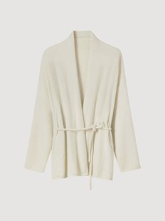 Kasjmier damesvest in kimono-stijl Lounge